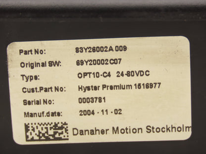 Hyster Danaher 83Y26002A009 Dash Display Master Controller OPT10-C4 Off E50Z-33