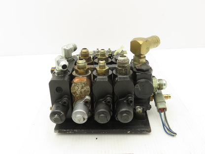Husco 5000-C259 D Hydraulic 4-Spool Forklift Mast Control Valve Off E50Z-33