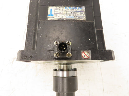 Okuma BL-MC100J-20SB Servo Motor 2kw 2000 RPM 133V 3PH Encoder ER-JF-7200D