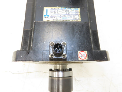 Okuma BL-MC100J-20SB Servo Motor 2kw 2000 RPM 133V 3PH Encoder ER-JH-7200D