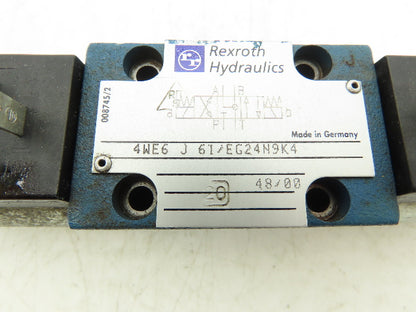 Rexroth 4WE6D61/OFEG24N9K4 Hydraulic Dual Solenoid Directional Spool Valve 24VDC