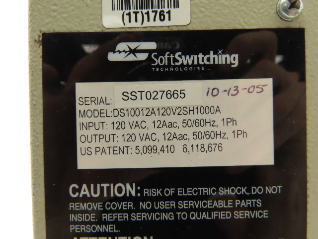 Soft Switching DS10012A120V2SH1000A DySc Power Supply Voltage Sag Protector 120V