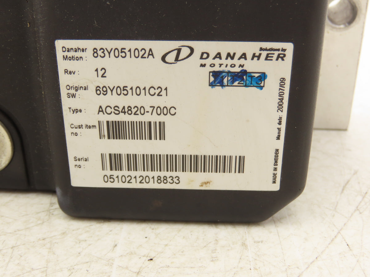 Danaher ACS4820-700C AC SuperDrive Forklift Motor Controller 48V 83Y05102A