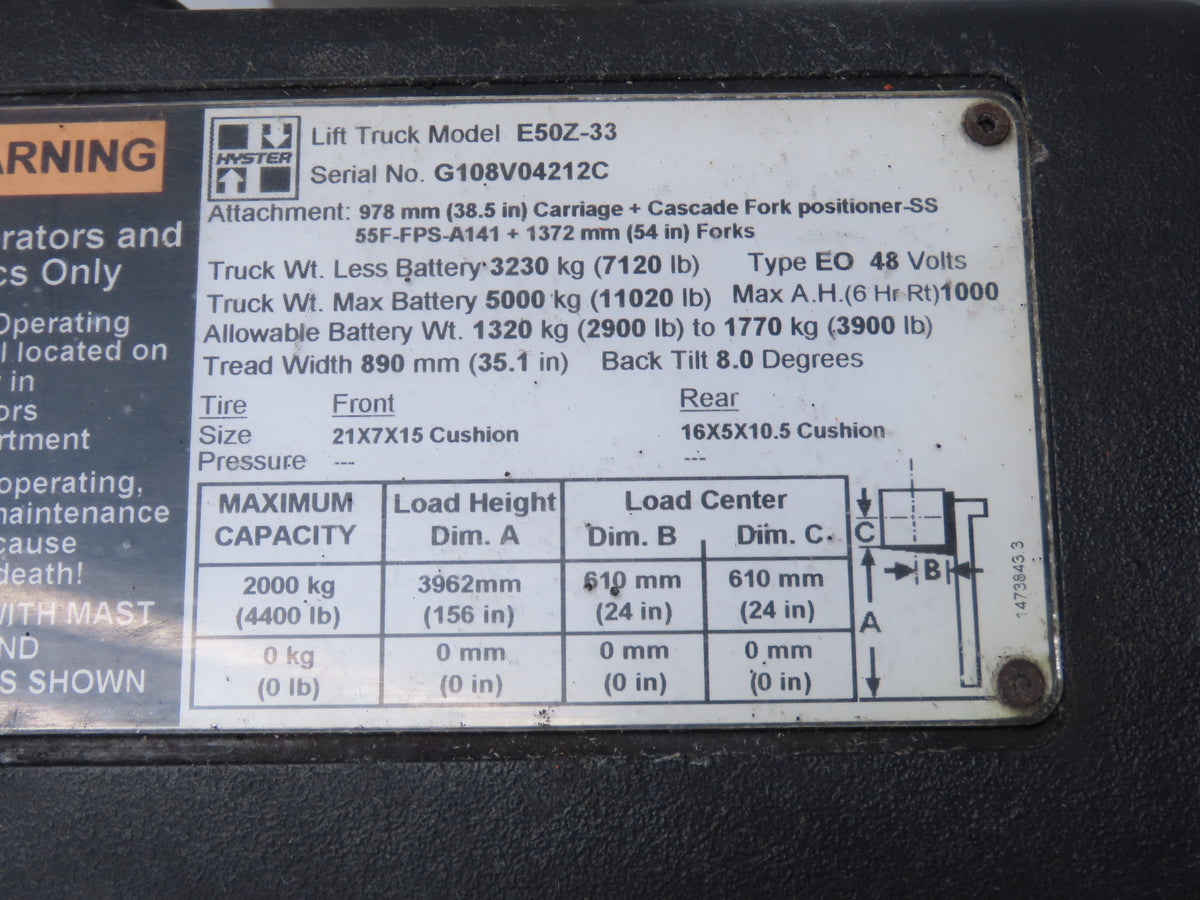 Danaher ACS4820-700C AC SuperDrive Forklift Motor Controller 48V 83Y05102A
