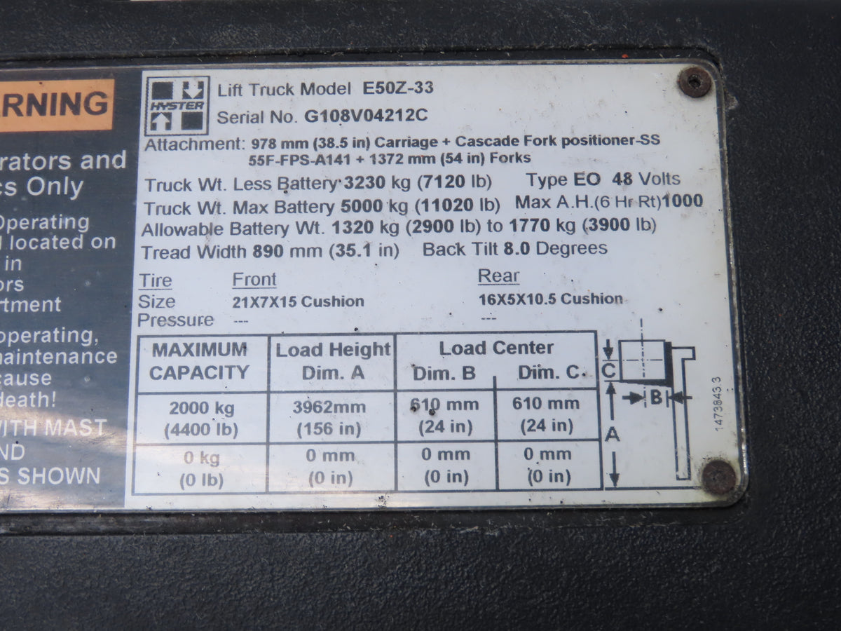 Danaher ACS4820-700C AC SuperDrive Forklift Motor Controller 48V 83Y05102A