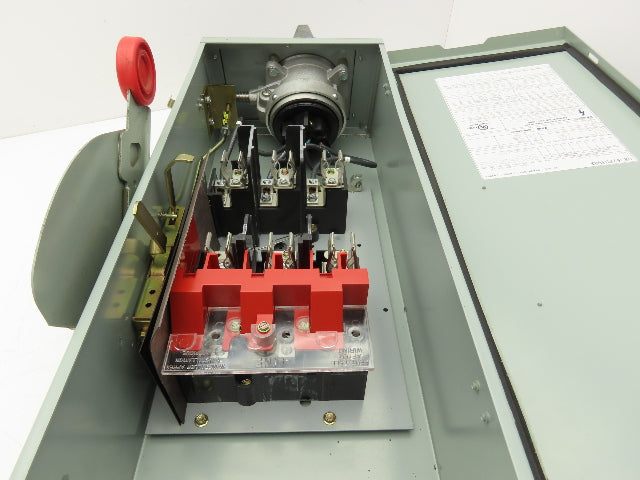 Eaton Disconnect Switch 60A 600V Fused Russellstoll DS6404MP Receptacle READ