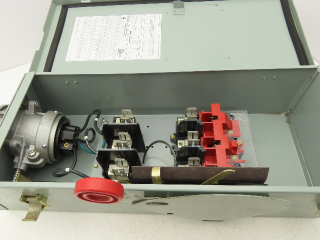 Eaton Disconnect Switch 60A 600V Fused Russellstoll DS6404MP Receptacle READ