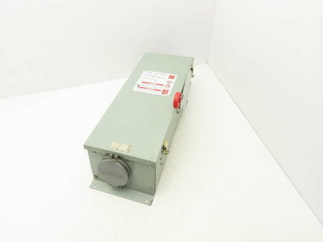 Eaton Disconnect Switch 60A 600V Fused Russellstoll DS6404MP Receptacle READ