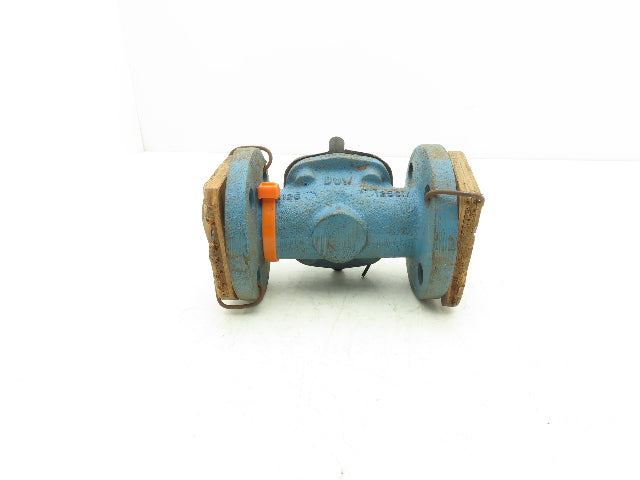 DOW PP-M 1" Manual Diaphragm Pinch Valve Orange Poly Lined Chemical Resistant