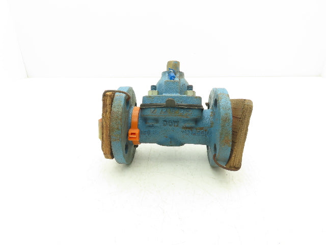 DOW PP-M 1" Manual Diaphragm Pinch Valve Orange Poly Lined Chemical Resistant