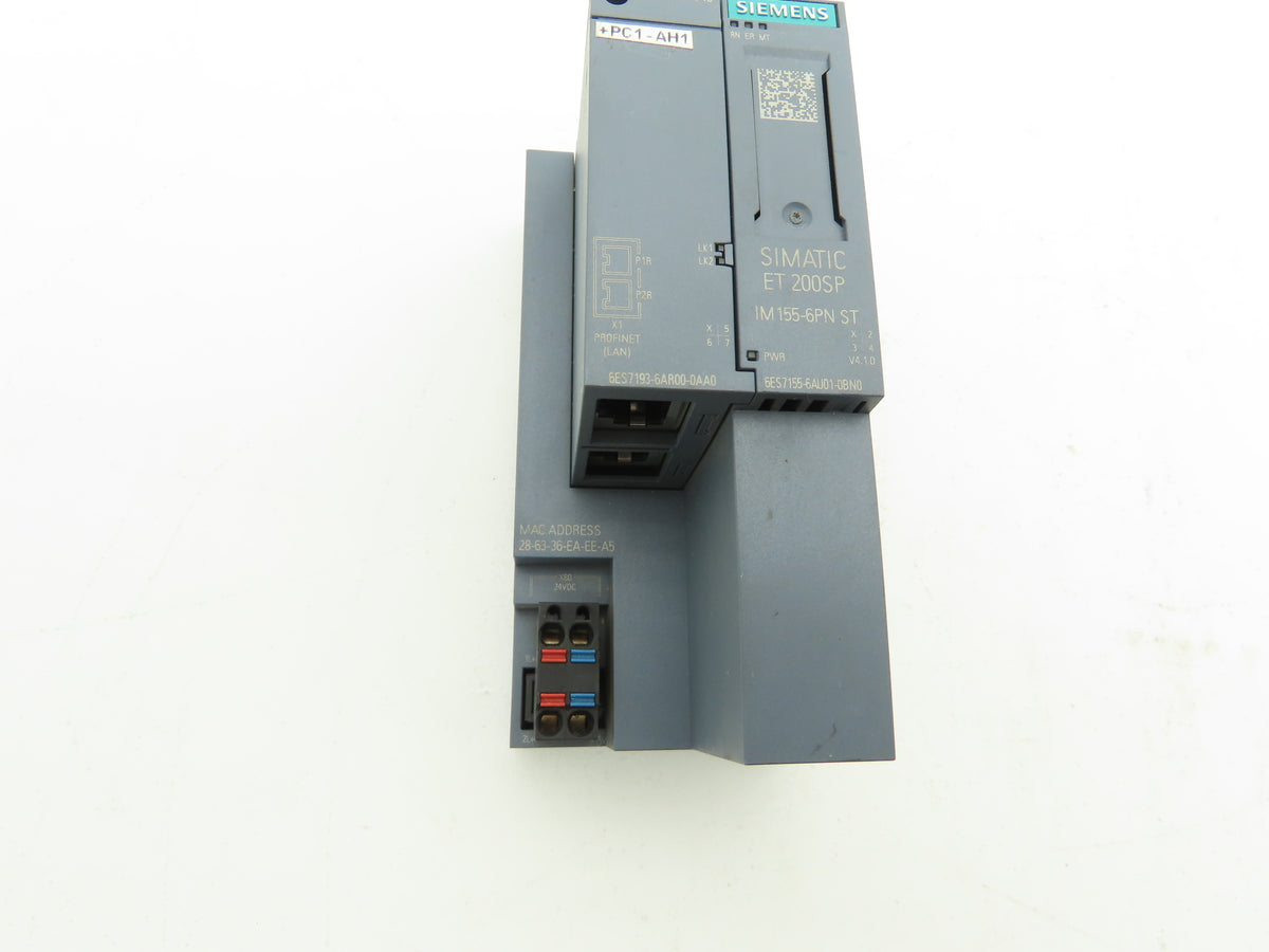 Siemens IM155-6PN ST ET200SP 6ES7155-6AU01-0BN0 PROFINET Interface Module V4.1.0