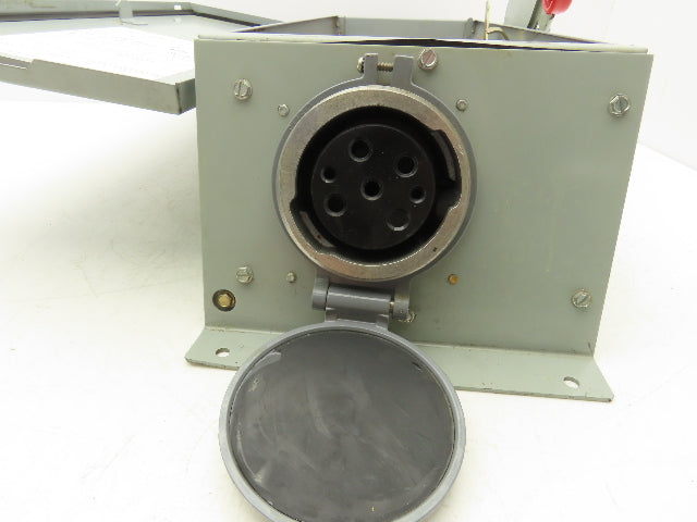 Cutler Hammer Disconnect Switch 60A 600V Fused Russellstoll DS6404MP Receptacle