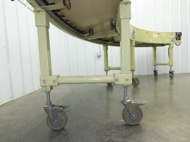 Sigma Portec 90 Deg Curve Portable Conveyor 18" Belt 230/460V Belt Drive 60FPM