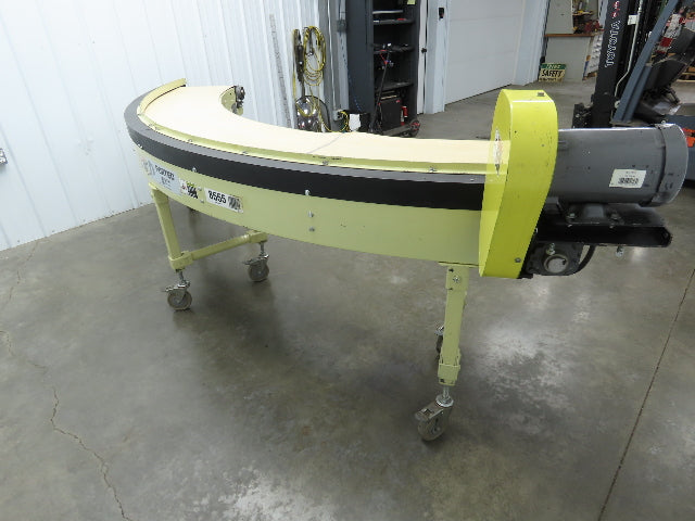 Sigma Portec 90 Deg Curve Portable Conveyor 18" Belt 230/460V Belt Drive 60FPM