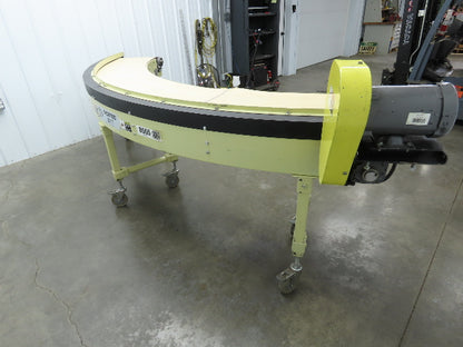 Sigma Portec 90 Deg Curve Portable Conveyor 18" Belt 230/460V Belt Drive 60FPM
