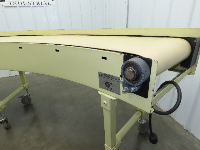 Sigma Portec 90 Deg Curve Portable Conveyor 18" Belt 230/460V Belt Drive 60FPM