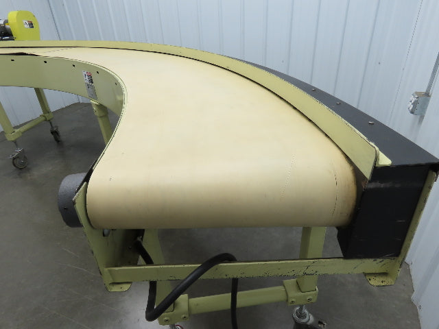 Sigma Portec 90 Deg Curve Portable Conveyor 18" Belt 230/460V Belt Drive 60FPM
