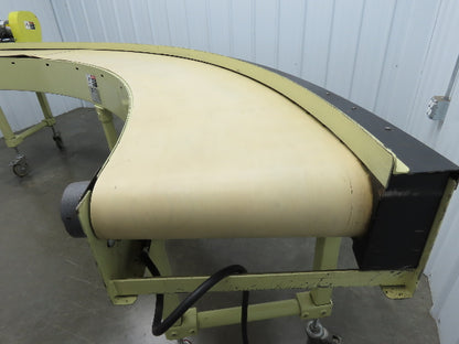 Sigma Portec 90 Deg Curve Portable Conveyor 18" Belt 230/460V Belt Drive 60FPM