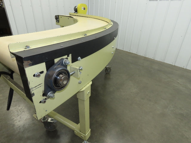 Sigma Portec 90 Deg Curve Portable Conveyor 18" Belt 230/460V Belt Drive 60FPM