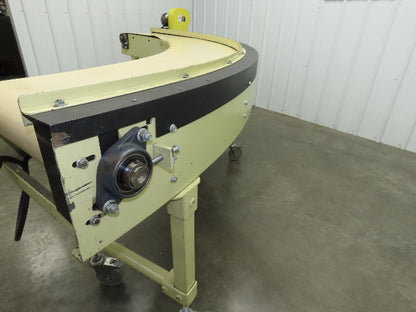 Sigma Portec 90 Deg Curve Portable Conveyor 18" Belt 230/460V Belt Drive 60FPM