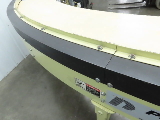Sigma Portec 90 Deg Curve Portable Conveyor 18" Belt 230/460V Belt Drive 60FPM