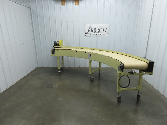 Sigma Portec 90 Deg Curve Portable Conveyor 18" Belt 230/460V Belt Drive 60FPM