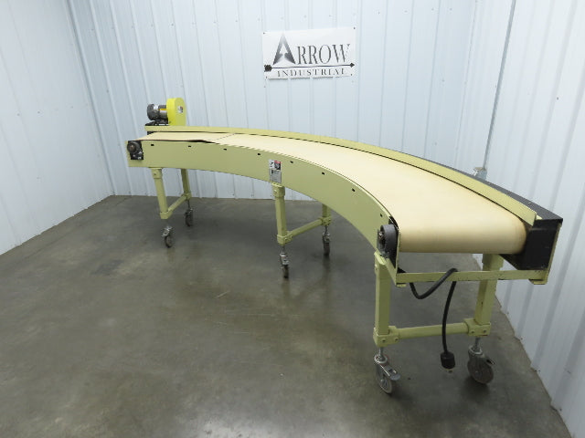 Sigma Portec 90 Deg Curve Portable Conveyor 18" Belt 230/460V Belt Drive 60FPM