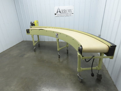 Sigma Portec 90 Deg Curve Portable Conveyor 18" Belt 230/460V Belt Drive 60FPM