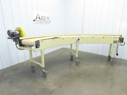 Sigma Portec 90 Deg Curve Portable Conveyor 18" Belt 230/460V Belt Drive 60FPM