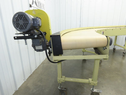 Sigma Portec 90 Deg Curve Portable Conveyor 18" Belt 230/460V Belt Drive 60FPM