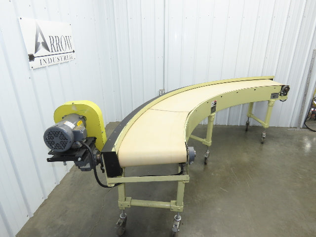 Sigma Portec 90 Deg Curve Portable Conveyor 18" Belt 230/460V Belt Drive 60FPM