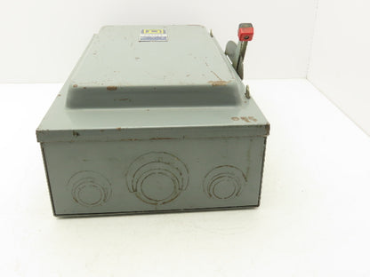 Square D HU364 Safety Disconnect Switch 200 Amp 600V 3 Pole Non-Fusible