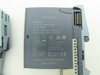 Siemens 6ES7 131-6BH01-0BA0 SIMATIC ET200SP Digital Input DI 16x 24VDC Lot of 2