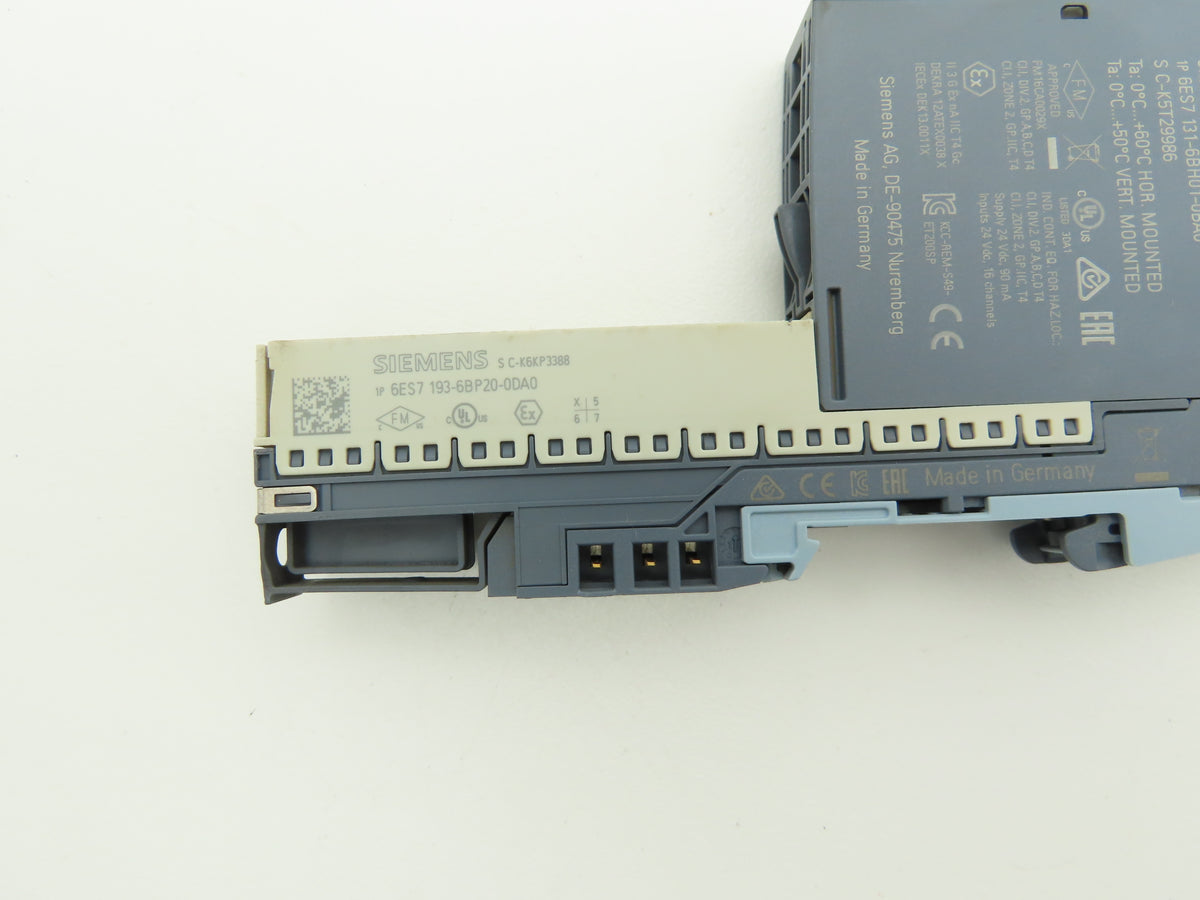 Siemens 6ES7 131-6BH01-0BA0 SIMATIC ET200SP Digital Input DI 16x 24VDC Lot of 3