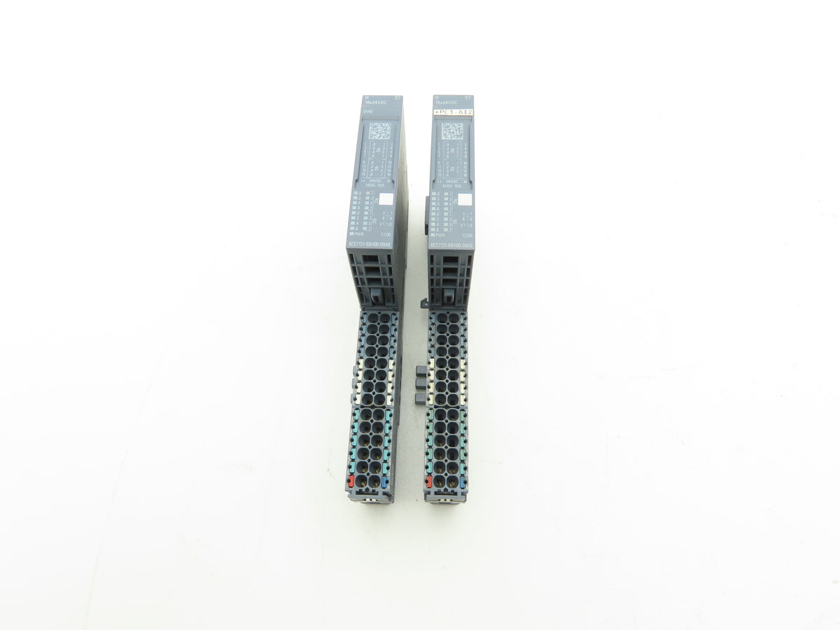 Siemens 6ES7 131-6BH00-0BA0 SIMATIC ET200SP Digital Input DI 16x 24VDC Lot of 2