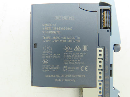 Siemens 6ES7 131-6BH00-0BA0 SIMATIC ET200SP Digital Input DI 16x 24VDC Lot of 3