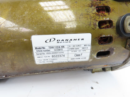Danaher Motion TSW 112/4-195 DC Hydraulic Pump Motor 36/48V Off E50Z-33