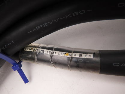 Kawasaki 50979-1999 L07 Robot Machine Motor Control Cable 23 Ft Rev B F1