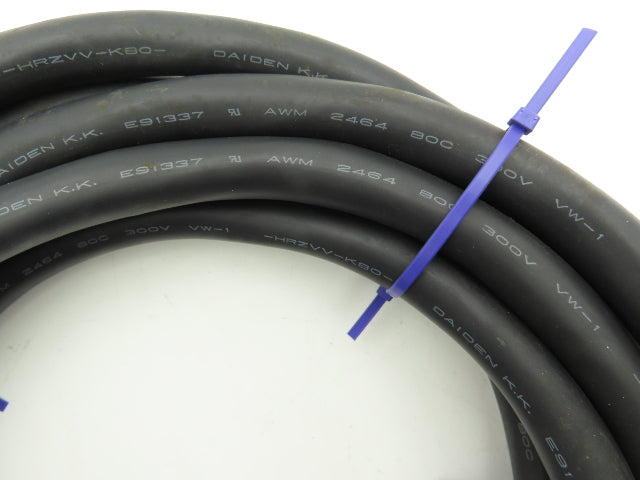 Kawasaki 50979-1999 L07 Robot Machine Motor Control Cable 23 Ft Rev B F1