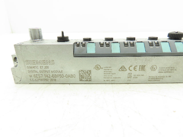 Siemens 6ES7 142-6BF50-0AB0 SIMATIC ET 200 8Pt Digital Output Module 4xM12 24VDC