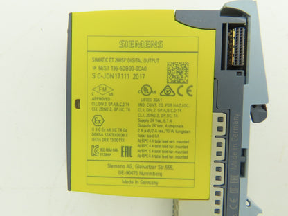 Siemens 6ES7 136-6DB00-0CA0 SIMATIC ET200SP F-DQ 4X24 V Digital Output DC/2A