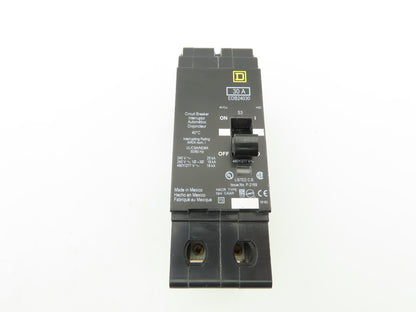 Square D EDB24030 Circuit Breaker 30A 480V 2 Pole EDB 30 Amp