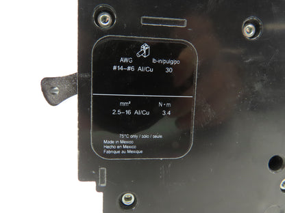 Square D EDB24030 Circuit Breaker 30A 480V 2 Pole EDB 30 Amp