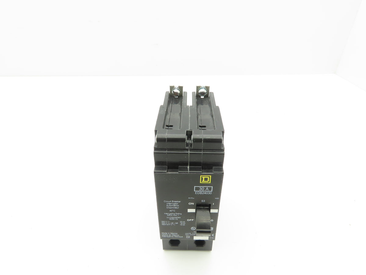 Square D EDB24030 Circuit Breaker 30A 480V 2 Pole EDB 30 Amp