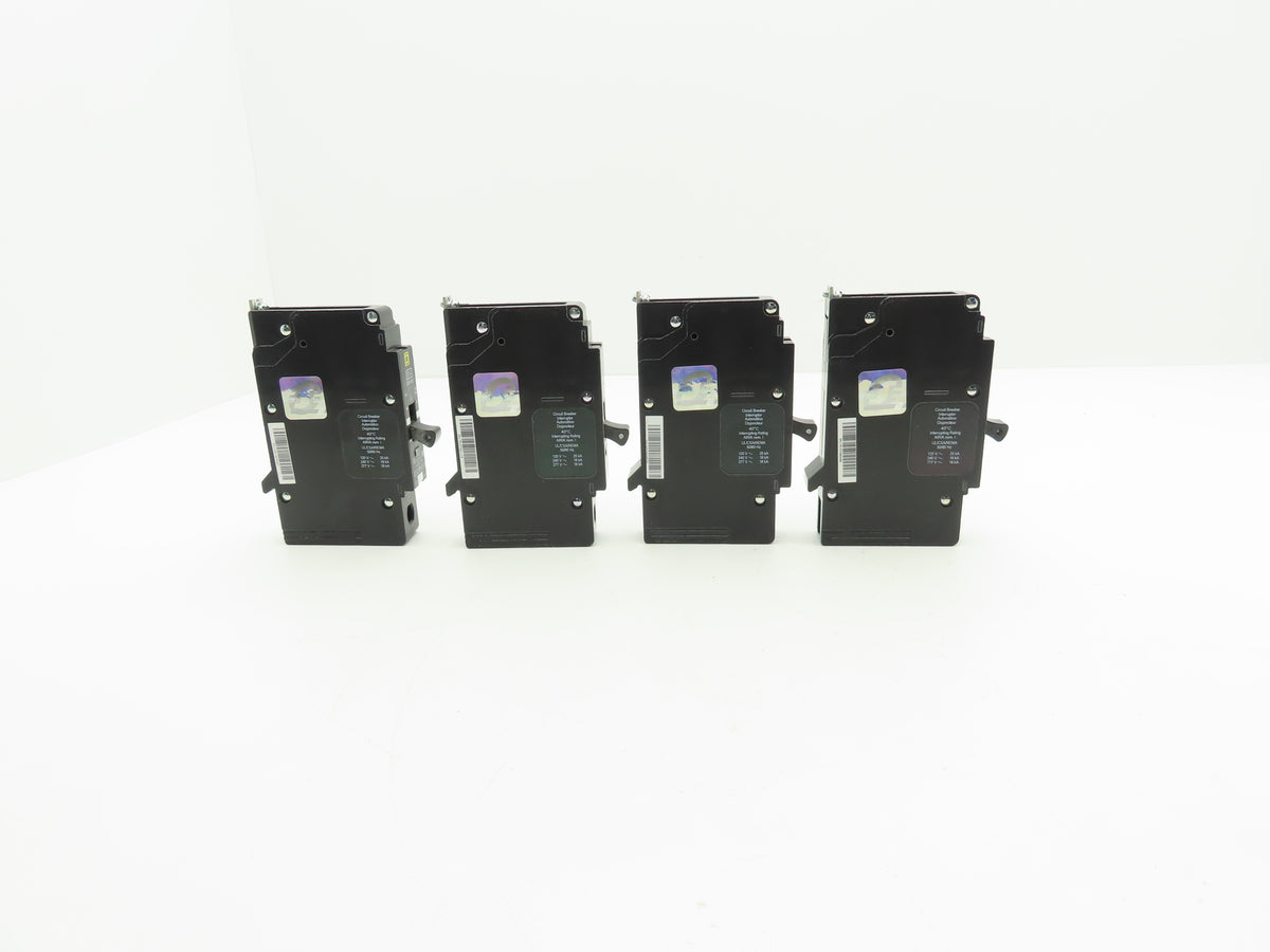 Square D EDB14020 Bolt-On Circuit Breaker 20A 277V 1P 1PH EDB 20 AMP Lot of 4