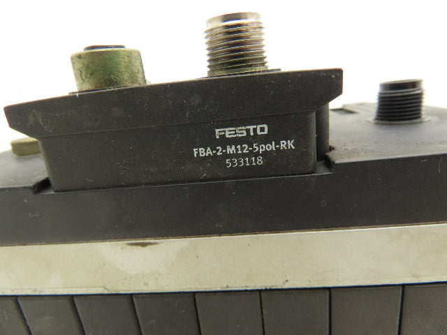 Festo CPV14-VI 8-Station 4 Valve Manifold 24VDC 161362 Interface CPV14-GE-DI01-8