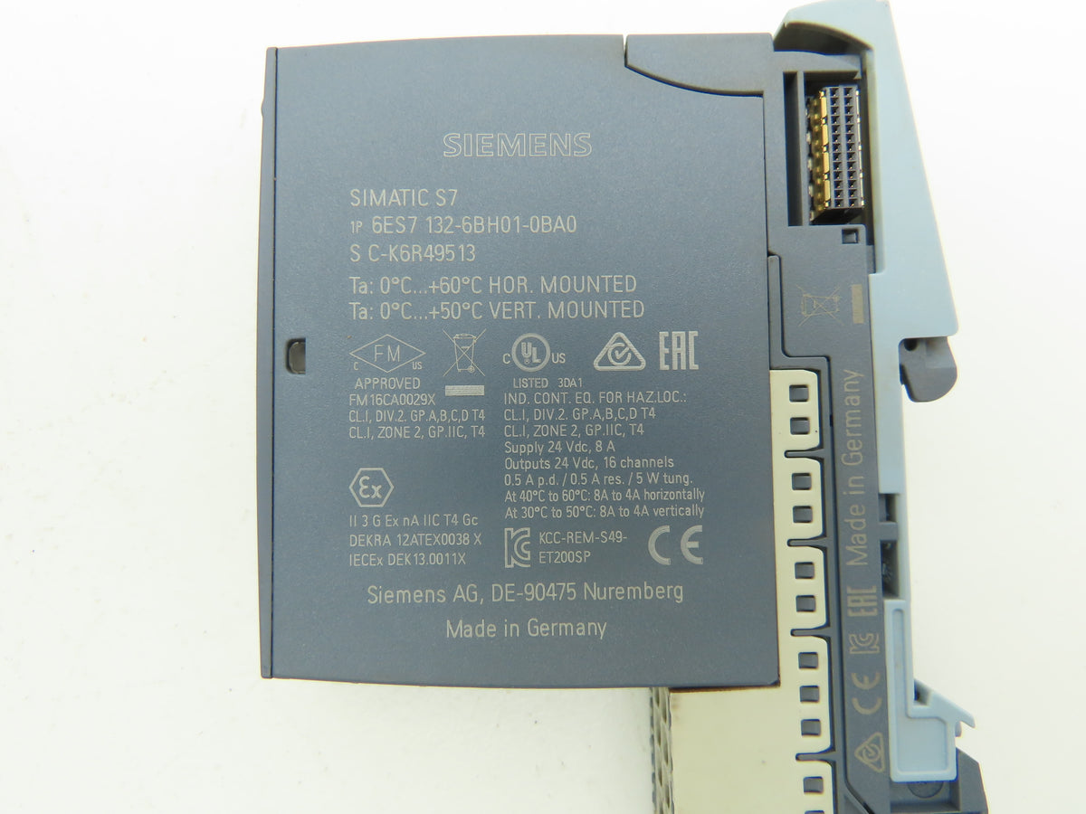 Siemens 6ES7 132-6BH01-0BA0 SIMATIC ET200SP DQ 16x Digital Output 24VDC Lot of 2