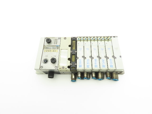 Festo 537956/537955 6-Station Solenoid Valve Manifold Bus Node CPX-FB33 24VDC