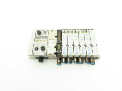 Festo 537956/537955 6-Station Solenoid Valve Manifold Bus Node CPX-FB33 24VDC