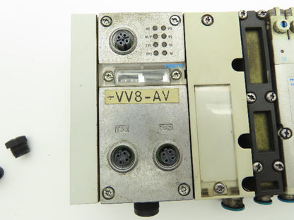 Festo 537956/537955 6-Station Solenoid Valve Manifold Bus Node CPX-FB33 24VDC